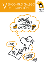 cartel v encontro galego de ilustracion - forges